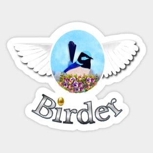 Birder. Bird Lover Sticker